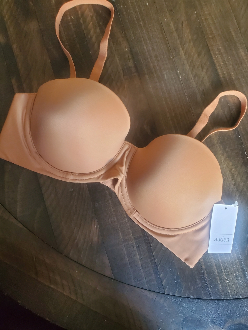Auden Smooth Molded Bra in Tan